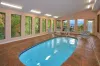 Splash Mansion indoor pool with mountain view