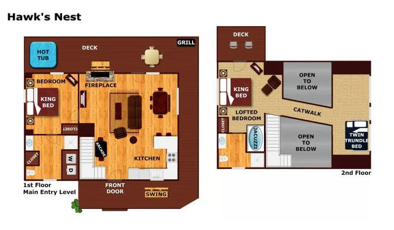 Property image, FloorPlan, of Hawks Nest #1907