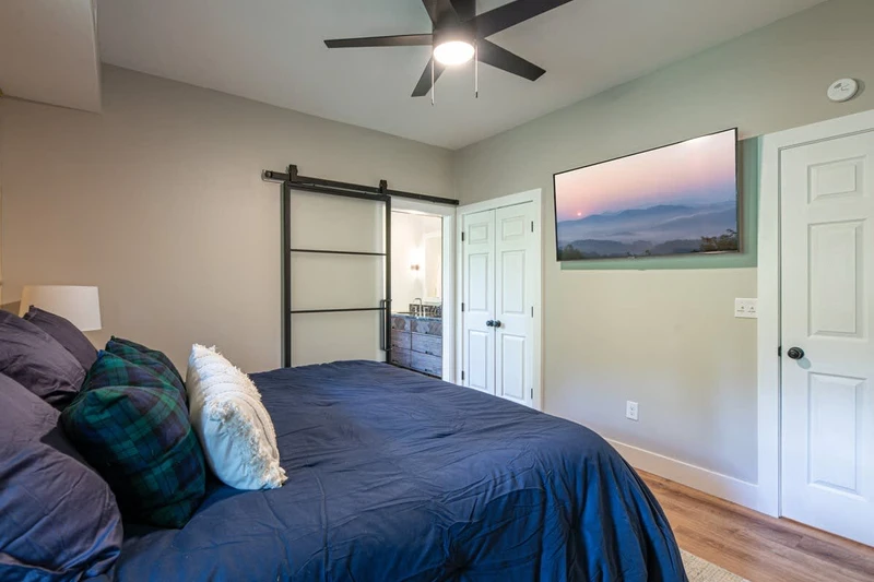 Unwind from your day with a private TV in your bedroom