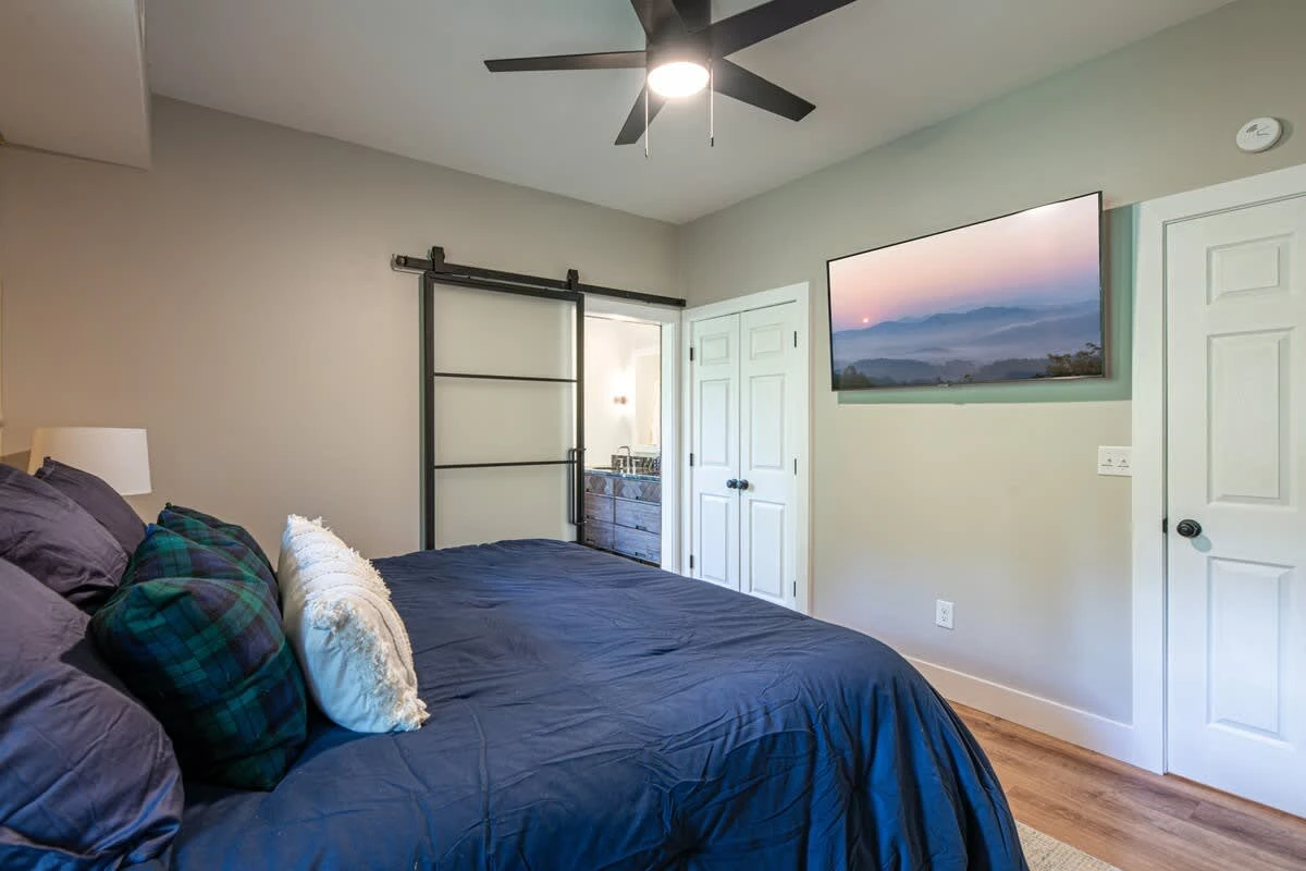 Unwind from your day with a private TV in your bedroom