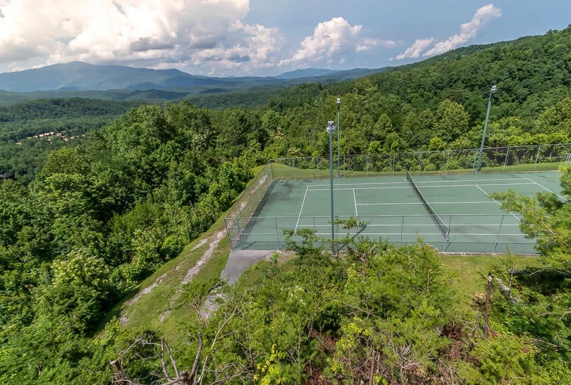 Enjoy playing tennis with this beautiful view with our provided tennis rackets