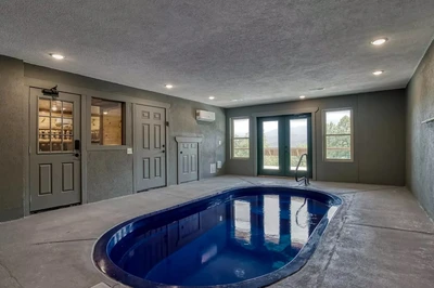 pooling around is a top Gatlinburg cabin with indoor pool