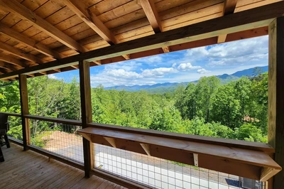 pooling around is one of our pet friendly secluded cabins in Gatlinburg