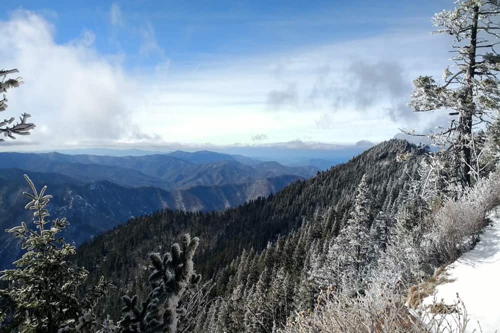 great smoky mountains in winter