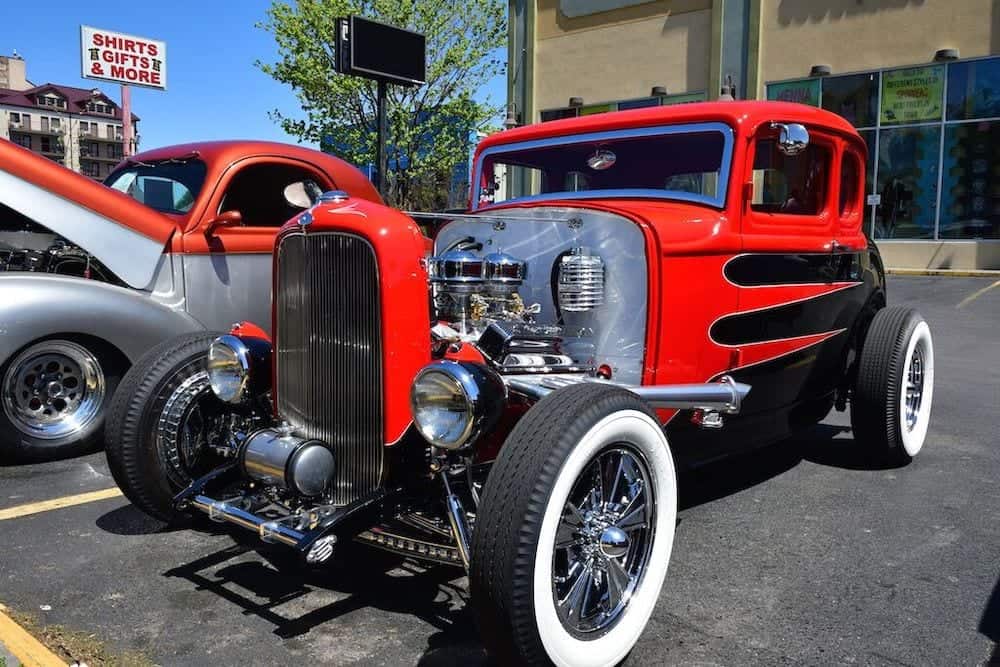 hot rod for car show in pigeon forge