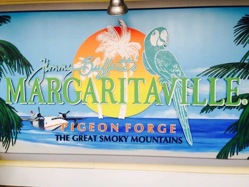 Margaritaville restaurant sign in Pigeon Forge