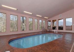Splash Mansion Gatlinburg cabin with indoor pool