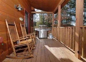 private patio at a romantic Gatlinburg cabin, Bearly Mine #112