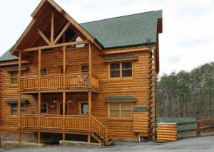 Big Bear Cinema Pigeon Forge cabins with arcade games view
