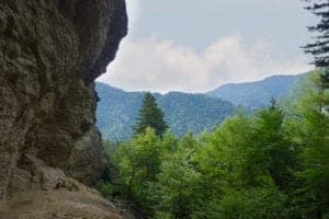 Alum Cave Trail in great smoky mountains national park