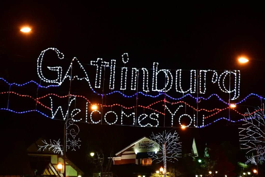 Gatlinburg Welcomes You Christmas Lights