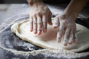 hand patted dough 